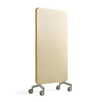 Sklenená magnetická tabuľa s akustickým panelom MARY, 1000x1960 mm, žltá obrázok