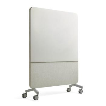 Sklenená magnetická tabuľa s akustickým panelom MARY, 1500x1960 mm, svetlošedá obrázok
