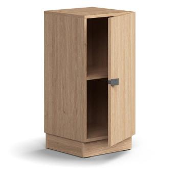 Skriňa QBUS, 1 polica, so soklom, s madlom, 868x400x420 mm, dub obrázok
