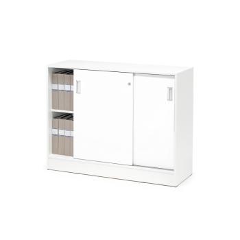 Skriňa s posuvnými dverami FLEXUS, 925x1200x415 mm, biela obrázok
