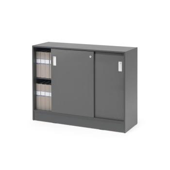 Skriňa s posuvnými dverami FLEXUS, 925x1200x415 mm, šedá obrázok