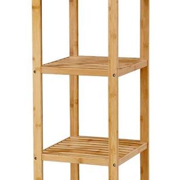 SONGMICS Bambusový regál 5 políc prírodný 33x146 cm obrázok