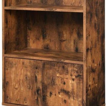 SONGMICS Knižnica retro dizajn 60x120cm hnedá obrázok