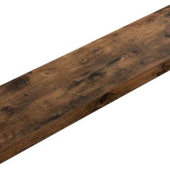 SONGMICS Nástěnná polica, hnedá, 80 cm obrázok