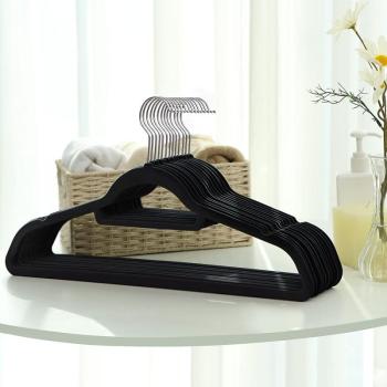 SONGMICS Ramienka na šaty čierna 45 cm 20 ks obrázok