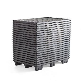 Stohovateľné plastové palety, 1200x800 mm, 20 ks obrázok