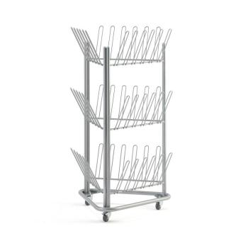 Stojan na topánky, šedý, 780x714x1192 mm, dĺžka ramien 240 mm obrázok