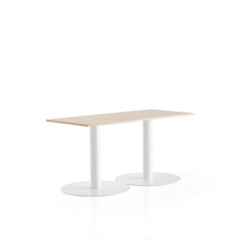 Stôl ALVA, 1400x700x720 mm, biela, breza obrázok