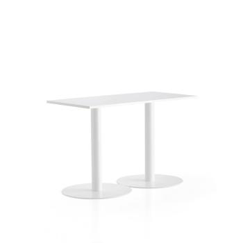 Stôl ALVA, 1400x700x900 mm, biela, biela obrázok
