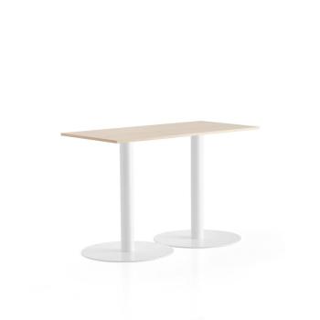 Stôl ALVA, 1400x700x900 mm, biela, breza obrázok