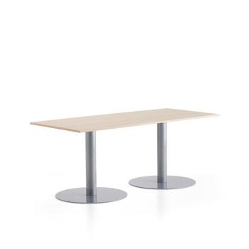 Stôl ALVA, 1800x800x720 mm, strieborná, breza obrázok