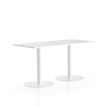 Stôl ALVA, 1800x800x900 mm, biela, biela obrázok