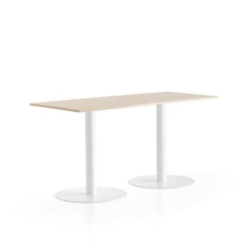 Stôl ALVA, 1800x800x900 mm, biela, breza obrázok