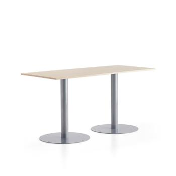 Stôl ALVA, 1800x800x900 mm, strieborná, breza obrázok