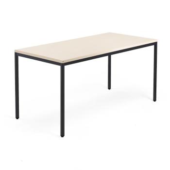 Stôl MODULUS, 1600x800 mm, čierna konštrukcia, breza obrázok