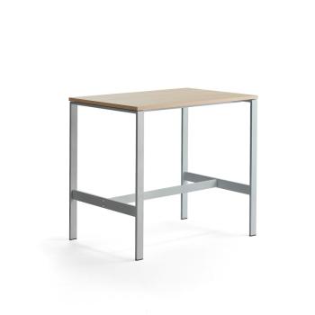 Stôl VARIOUS, 1200x800x1050 mm, strieborná, dub obrázok