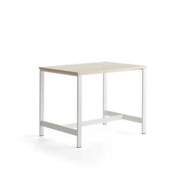Stôl VARIOUS, 1200x800x900 mm, biela, breza obrázok