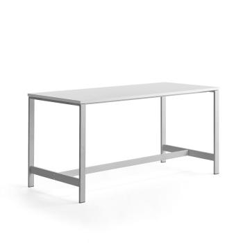 Stôl VARIOUS, 1800x800x900 mm, strieborná, biela obrázok