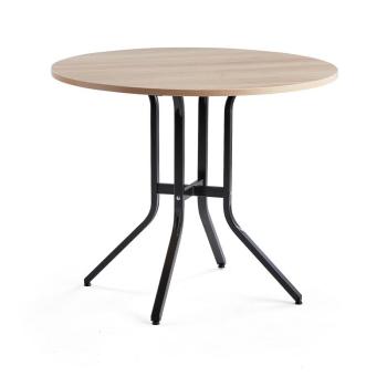 Stôl VARIOUS, Ø1100x900 mm, čierna, dub obrázok