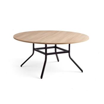 Stôl VARIOUS, Ø1600 mm, výška 740 mm, čierna, dub obrázok