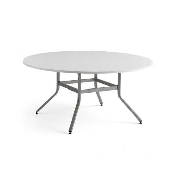 Stôl VARIOUS, Ø1600 mm, výška 740 mm, strieborná, biela obrázok