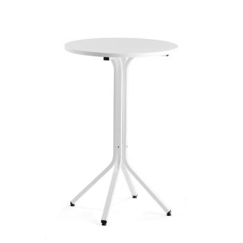 Stôl VARIOUS, Ø700x1050 mm, biela, biela obrázok