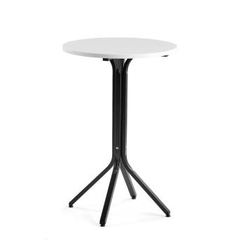 Stôl VARIOUS, Ø700x1050 mm, čierna, biela obrázok