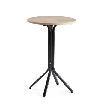 Stôl VARIOUS, Ø700x1050 mm, čierna, dub obrázok