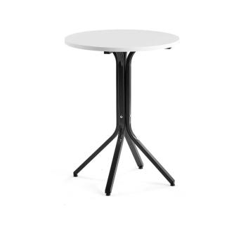 Stôl VARIOUS, Ø700x900 mm, čierna, biela obrázok
