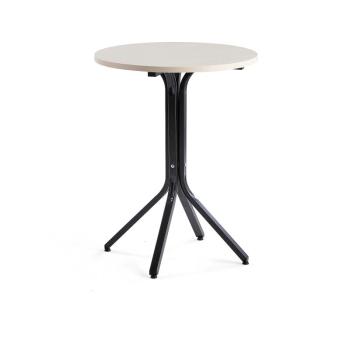 Stôl VARIOUS, Ø700x900 mm, čierna, breza obrázok