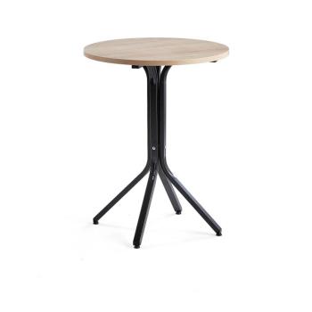 Stôl VARIOUS, Ø700x900 mm, čierna, dub obrázok