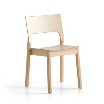 Stolička LOVE, H 450 mm, brezový laminát obrázok