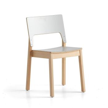 Stolička LOVE, H 450 mm, šedý laminát obrázok