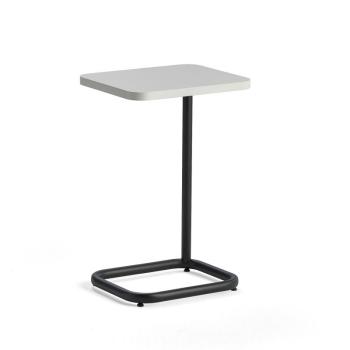 Stolík na notebook STANDBY, 425x350x647 mm, čierny rám, biela doska obrázok