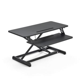 Stolík pre prácu v stoji READY, 880x400 mm, čierny obrázok