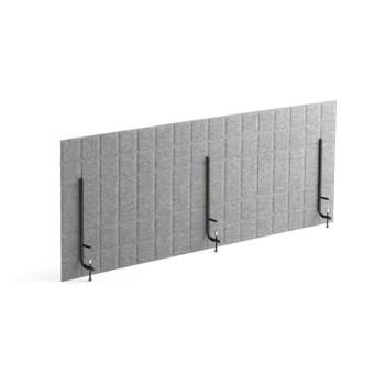 Stolový paraván SPLIT, 1600x600 mm, svetlošedý obrázok