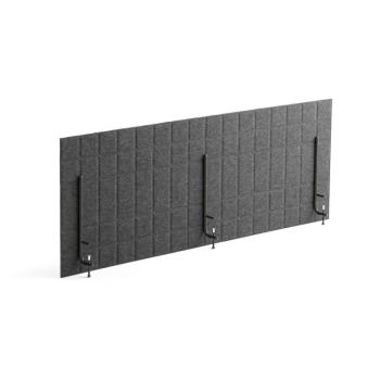 Stolový paraván SPLIT, 1600x600 mm, tmavošedý obrázok