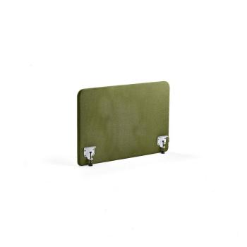 Stolový paraván ZONE, biele svorky, 1000x650x36 mm, látka Hush, forest green obrázok