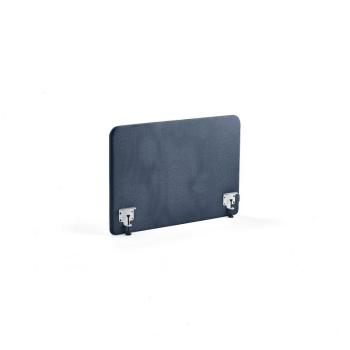 Stolový paraván ZONE, biele svorky, 1000x650x36 mm, látka Hush, navy blue obrázok