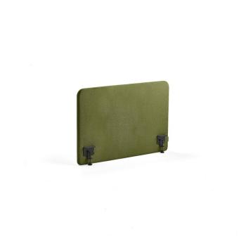 Stolový paraván ZONE, čierne svorky, 1000x650x36 mm, látka Hush, forest green obrázok
