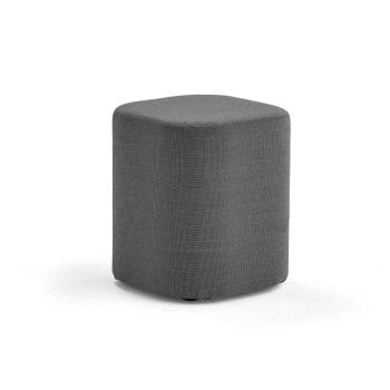 Taburet COMFY, vlnená tkanina, tmavošedá obrázok