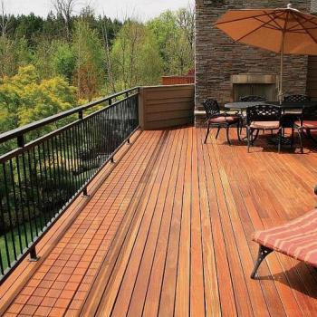 Terasové dosky ČEREVENÉ CUMARU 21 × 145 × 4850 mm | jemne rýh. / hladká | FSC® obrázok