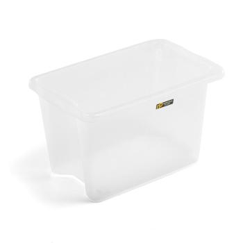 Úložný box BLAKE, 600x400x350 mm, 55 L, priehľadný obrázok