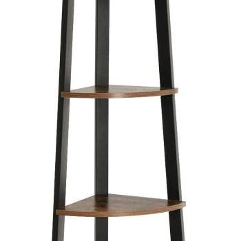 VASAGLE Rohový regál 5 políc hnedý 34x159 cm obrázok