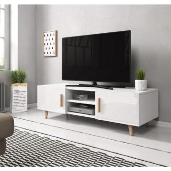 VIVALDI TV stolík Sweden 2 biely obrázok