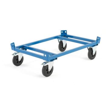 Vozík na palet FRAME, 500 kg, Ø 200 mm gumené kolieska, s brzdou, 1200x800x305 mm obrázok