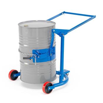 Vozík na sudy, pre 200 L sudy, šírka medzi kolieskami 740 mm, 365 kg obrázok