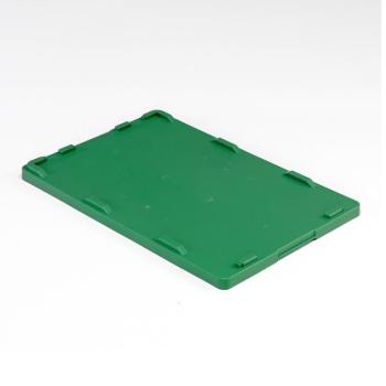 Vrchnák na plastové prepravky WHYTE, 400x600 mm, zelený obrázok