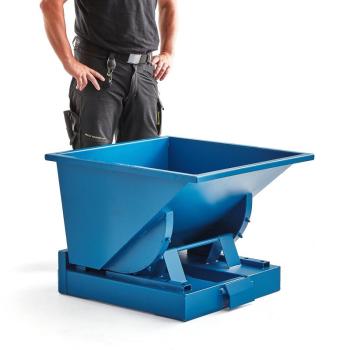 Výklopný kontajner AZURE, objem 150 L, modrý obrázok