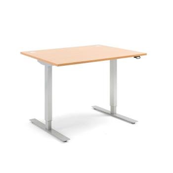 Výškovo nastaviteľný stôl FLEXUS, rovný, 1200x800 mm, buk obrázok